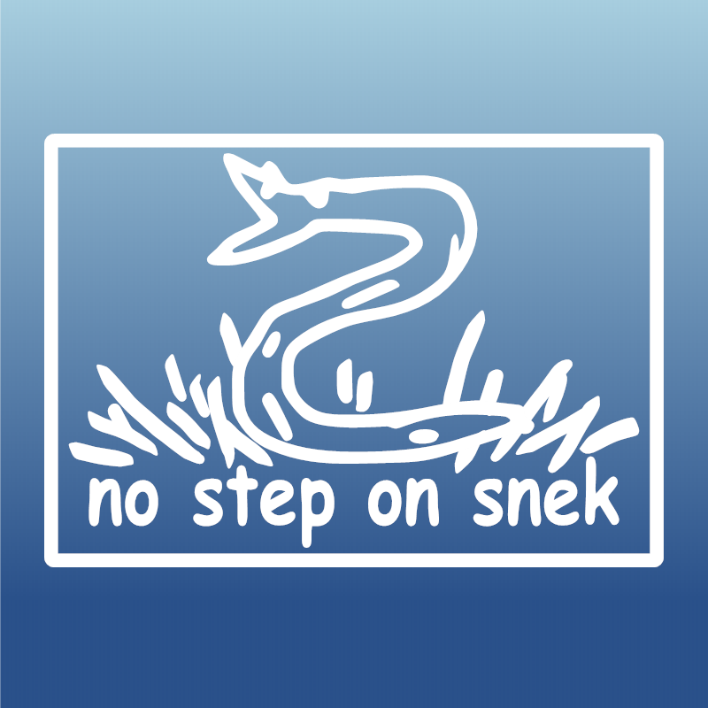 No Step on Snek Decal – Quickturn Custom Vinyl